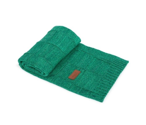 Ceba Baby Kocyk Dziany 90x90 Krata Szmaragdowy