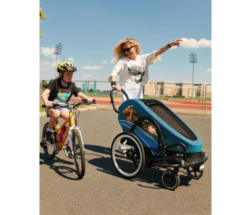 Cybex Zeno Bike Light Pink Спортивная коляска для бега Лыж - Велосипедный прицеп 4in1