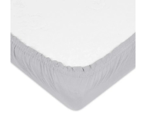 Baby Matex Prześcieradło z Gumką 60x120 Muślin Szare