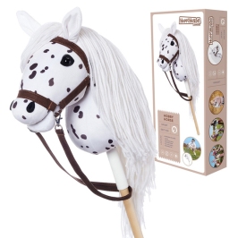 Hoppihorse Koń na Kiju Hobby Horse A4 Biały 64cm Hoppihorse Koń na Kiju Hobby Horse A4 Biały 64cm