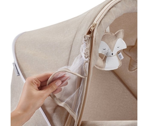 Kinderkraft Lovi Łóżeczko/Kołyska Beige