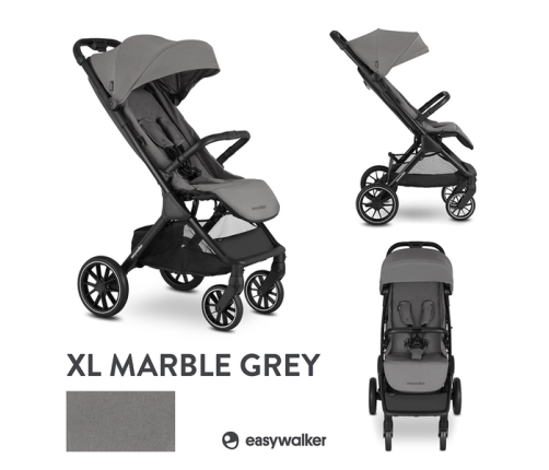 Easywalker Jackey XL Marble Grey Pastaigu rati