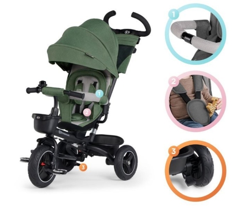 Kinderkraft Spinstep Rowerek Trójkołowy Pastel Green
