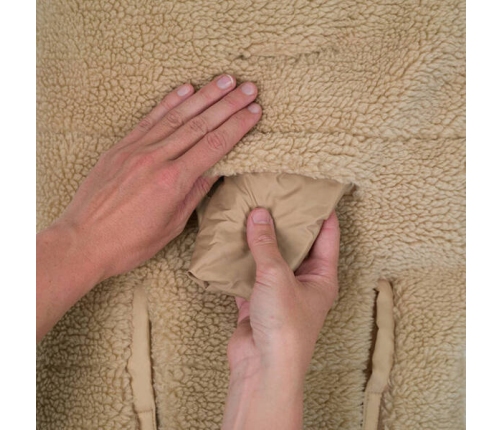 Lodger Polarowy Wielofunkcyjny Otulacz z Polaru Beżowy Teddy Beige