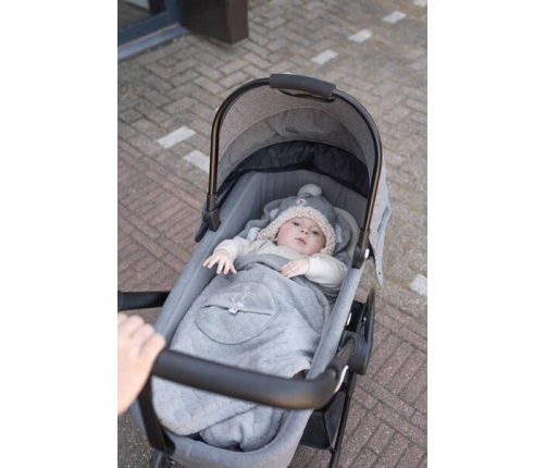 Lodger Polarowy Wielofunkcyjny Otulacz Do Fotelika Samochodowego Szary Fleece Drizzle