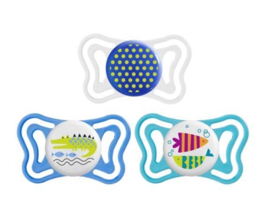 Chicco  Physio Light Smoczek Uspokajający 16-36m 2szt. Blue