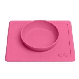 EZPZ Silikonowa Miseczka z Podkładką 2w1 Mini Bowl Różowa EZPZ Silikonowa Miseczka z Podkładką 2w1 Mini Bowl Różowa