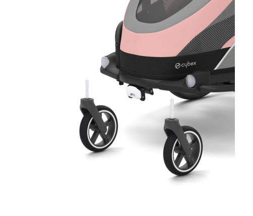 Cybex Zeno Bike Light Pink Спортивная коляска для бега Лыж - Велосипедный прицеп 4in1