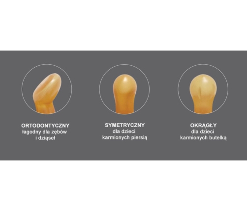 Hevea Anatomiczny Smoczek Kauczukowy 0-3 Bursztynowy