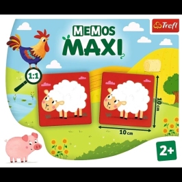 Trefl Gra -Memos Maxi Zwierzęta na farmie Trefl Gra -Memos Maxi Zwierzęta na farmie