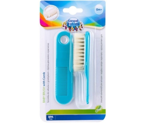 Canpol Babies Szczotka + Grzebień Dla Dzieci 2/424 Blue