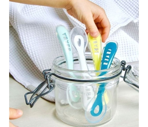 Beaba Łyżeczka Silikonowa 8m+ Pink