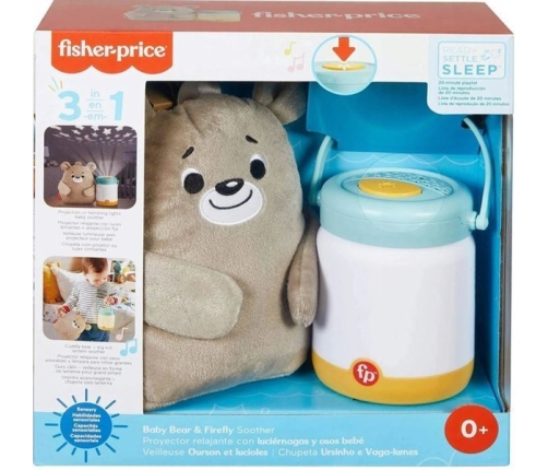 Fisher Price Naktslampiņa Muzikālā Baby Bear&Firefly Soother GRR00