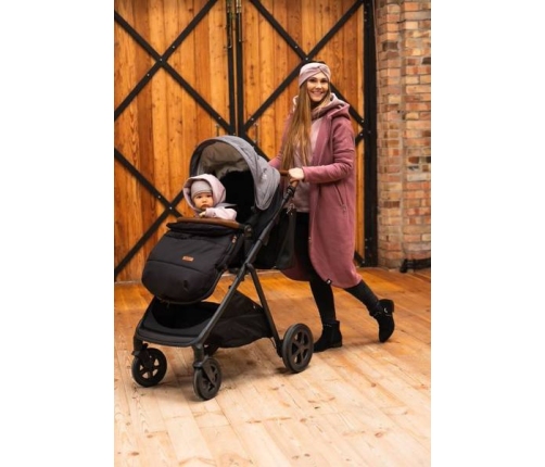 Bērnu ratu guļammaiss Joie Black Signature by Beztroska + mammas soma