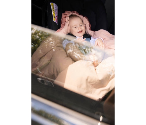 Piapimo Otulacz Do Fotelika Samochodowego i Gondoli Różowy