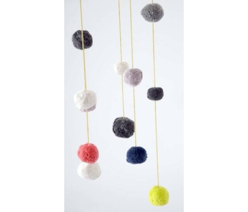 Kikadu Dekoracja Wiszące Pompony