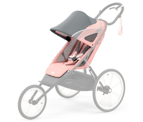 Cybex Avi Sport Collection Silver Pink Sporta Ratiņi