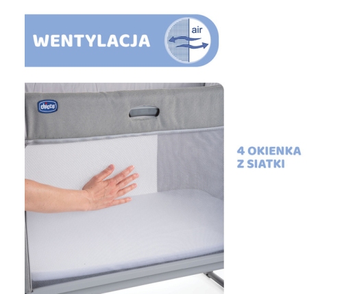 Chicco Next2Me Forever Łóżeczko Dostawne 3w1 do 22kg Rice