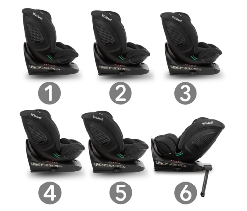 Kidwell GOCAR Fotelik Samochodowy 9-25 kg Black