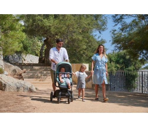 Easywalker Harvey 2 Wózek głęboko-spacerowy (zawiera stelaż, siedzisko z budką i pałąkiem)  Ocean Blue