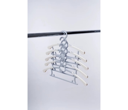 Babyhood Wieszaki Wieloryb 10 szt BH-745 Białe