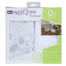 Chicco Next2Me Forever Prześcieradło 2szt.  Grey Sheep