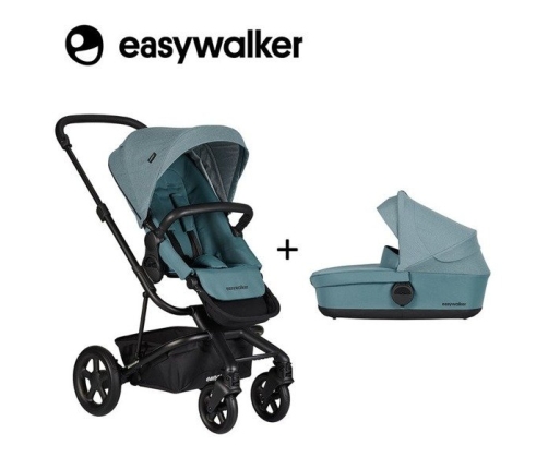 Easywalker Harvey 2 Wózek głęboko-spacerowy (zawiera stelaż, siedzisko z budką i pałąkiem)  Ocean Blue