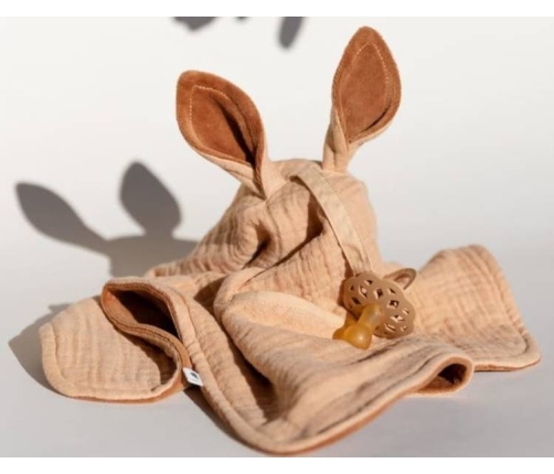 Bibs Cuddle Cloth Kangoroo Pieluszka Przytulanka z Zawieszką Na Smoczek Desert Sand