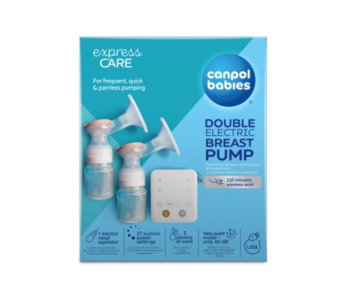 Canpol Babies ExpressCare Podwójny Laktator Elektryczny z Aspiratorem 12/212