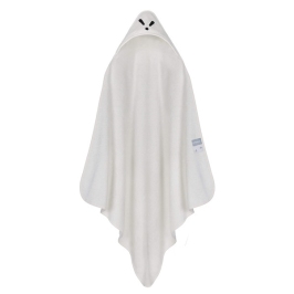 Piapimo TowelPower Ręcznik Kąpielowy z Kapturkiem Bambusowo-Bawełniany 90x90cm z Haftem Biały