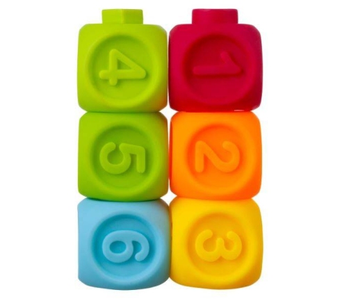 Bocioland Miękkie Klocki Sensoryczne 6szt. BL037