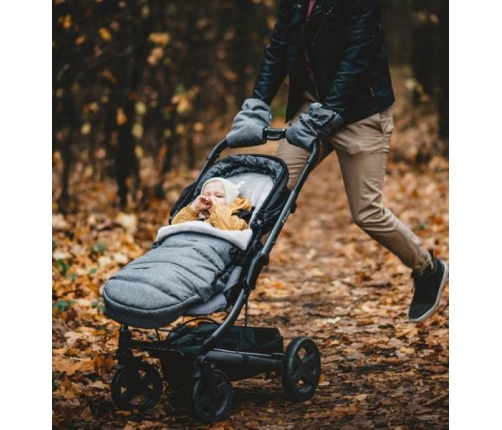 Zaffiro iGrow Plus Melange Grey Bērnu ratu guļammaiss