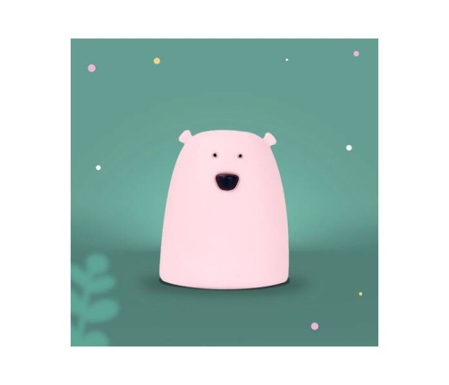 MARY'S Lampka Led Miś Mały Różowy Rgb+ww /nb