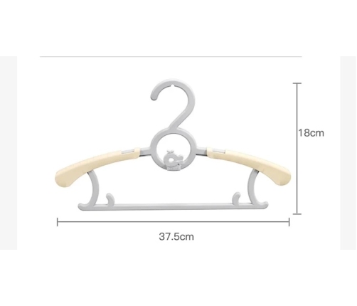 Babyhood Wieszaki Wieloryb 10 szt BH-745 Białe