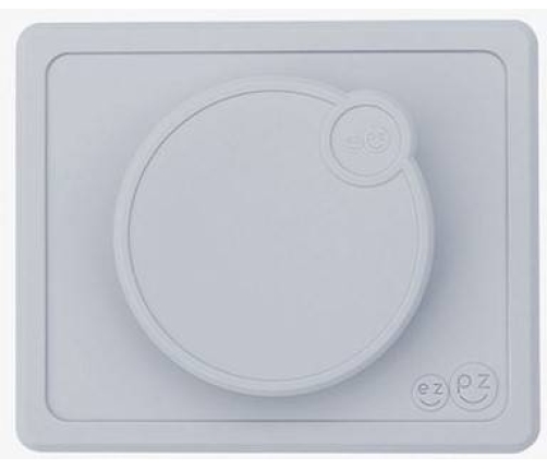 EZPZ Silikonowa Pokrywka Do Miseczki Mini Bowl Pastelowa Szarość