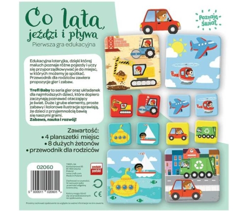 Trefl Co Lata, Jeździ i Pływa Gra Edukacyjna