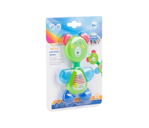 Canpol Babies Grzechotka Z Gryzakiem Wodnym - Miś 1 szt. Mix Kolorów