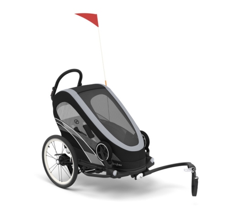 Cybex Zeno Bike All Black Спортивная коляска для бега Лыж - Велосипедный прицеп 4in1