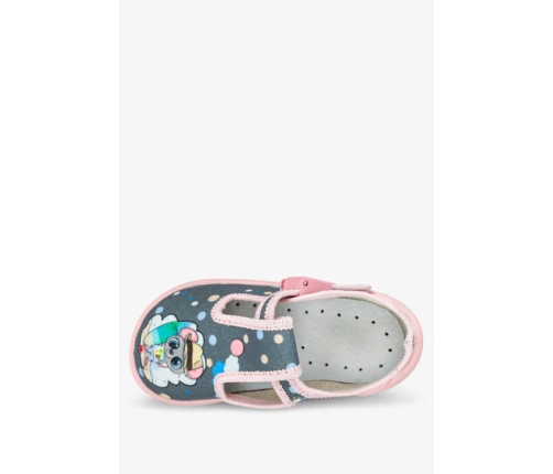 Zetpol Kapcie Dziewczęce Daria Szare Rozmiar 23