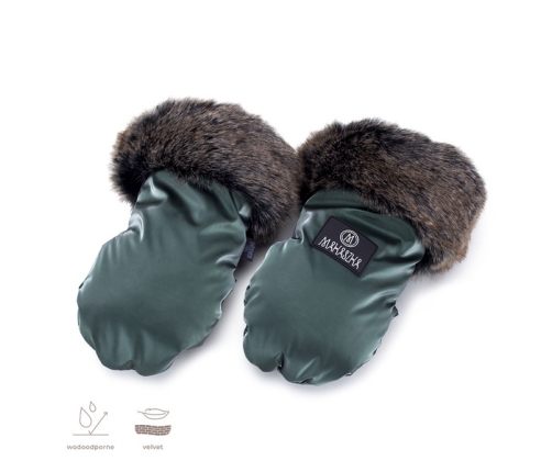 Makaszka Rękawice do Wózka Glamour Green