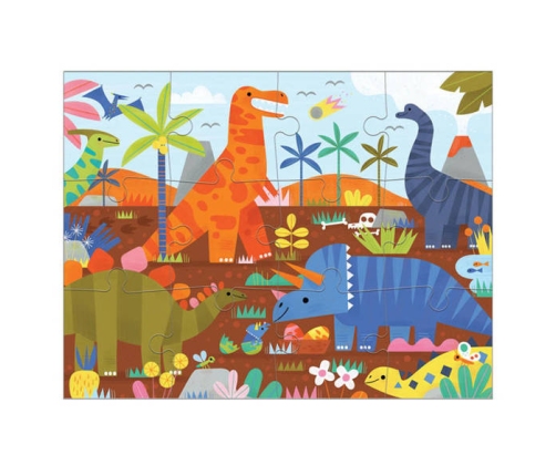 Mudpuppy Puzzle Obserwacyjne 12 Elementów 2+ Park Dinozaurów