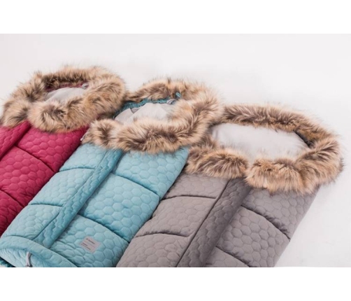 X-Lander X-Cuddle Velvet Silver Bērnu ratu guļammaiss