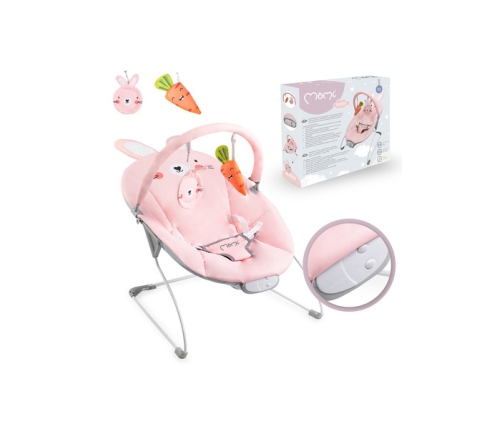 MoMi Glossy Leżaczek Króliczek