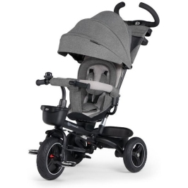 Детский трехколесный велосипед Kinderkraft Spinstep 5in1 Platinum grey