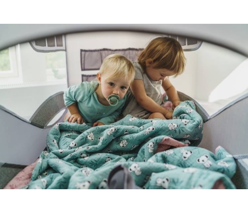 Espiro Dream Łóżeczko Dziecięce z Przewijakiem 108 Pink Smile