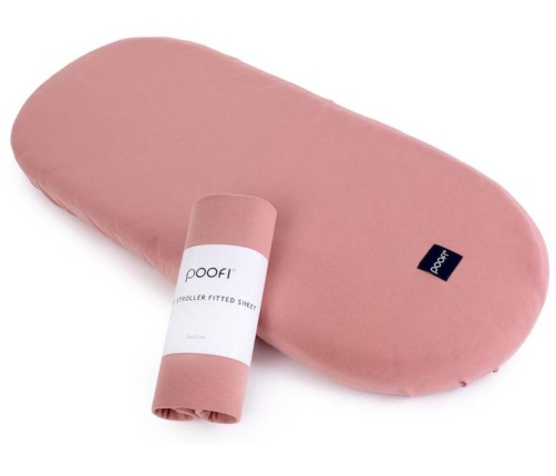 Poofi Prześcieradło do Wózka Organic  Herbaciana Róża PF 643