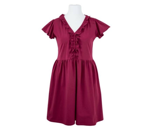 Eevi Linda Koszula Ciążowa Bordowa Rozmiar L