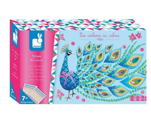 Janod Zestaw Artystyczny Czarodziejskie Cyrkonie Piękne ptaki 7+