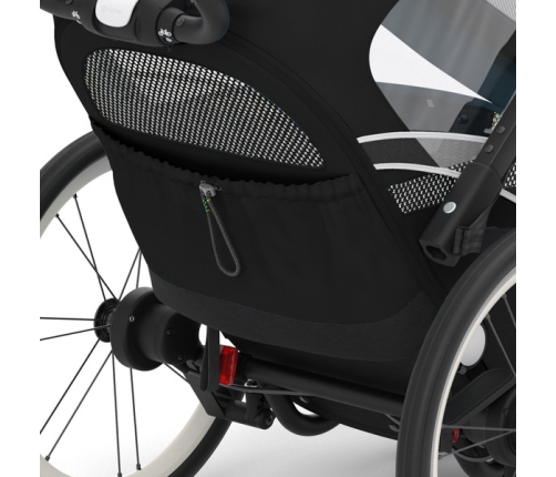 Cybex Zeno Bike All Black Спортивная коляска для бега Лыж - Велосипедный прицеп 4in1