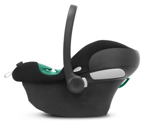 Cybex Aton B2 i-Size Fotelik Samochodowy 0-13kg Volcano Black + Tapicerka Letnia + Baza One + Cybex SensorSafe + Śpiworek Black Satin